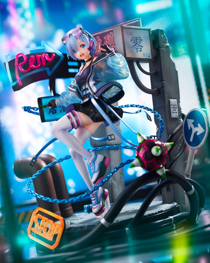 Re:Zero Starting Life in Another World - Shibuya Scramble Figure - Rem (Neon City Ver.) - Toys Funtasy